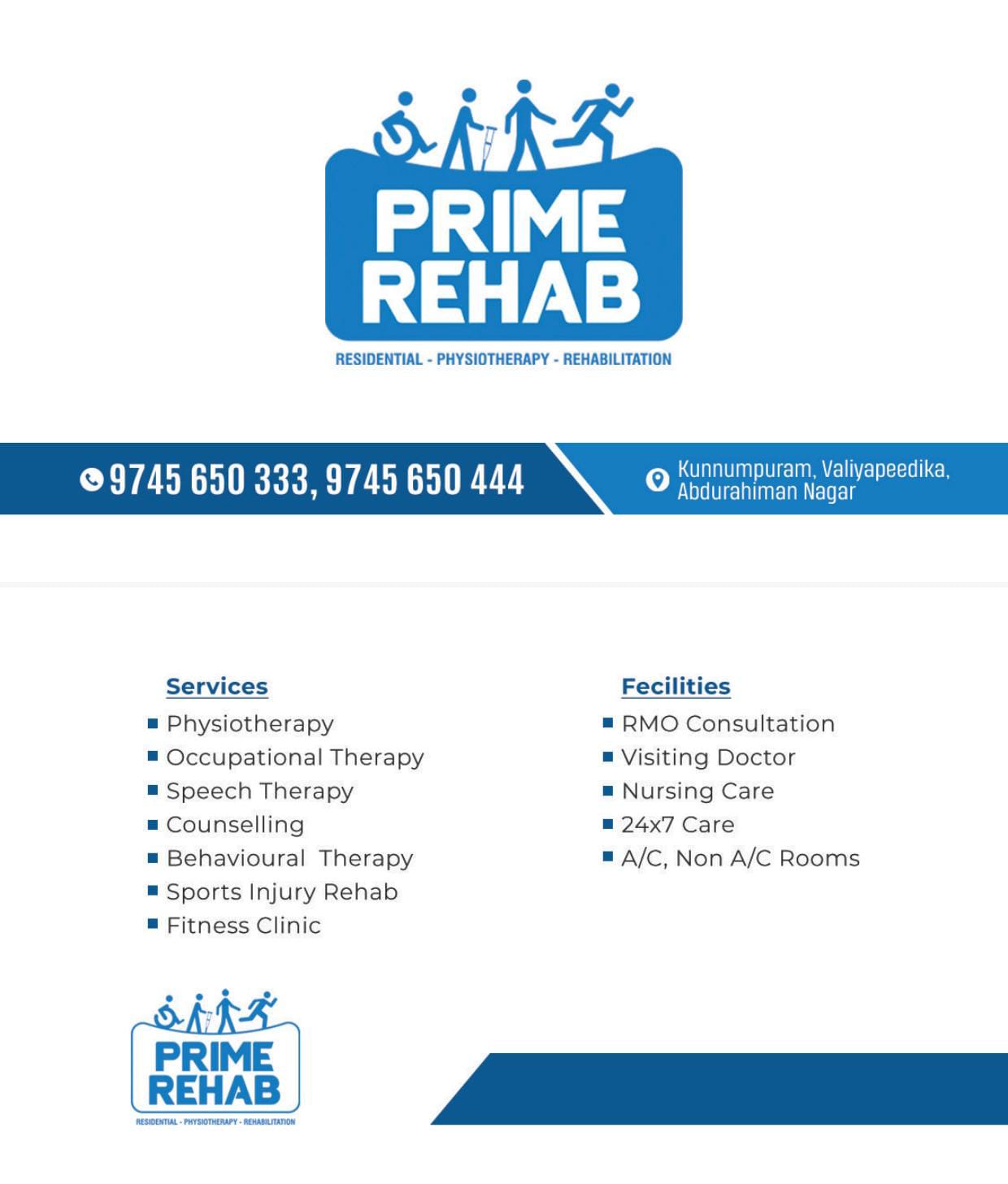 Prime Rehab Kunnumpuram AR Nagar